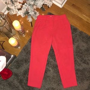 J Crew Coral Red Pant (Size 2)